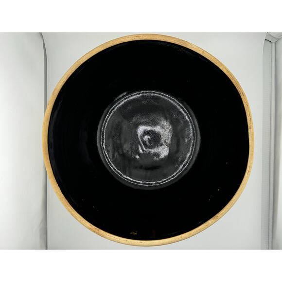 1930's Vintage USA Set of 2 Stoneware Cook-Rite Crock Bowl and Pie Plate Dish - Picture 4 of 15